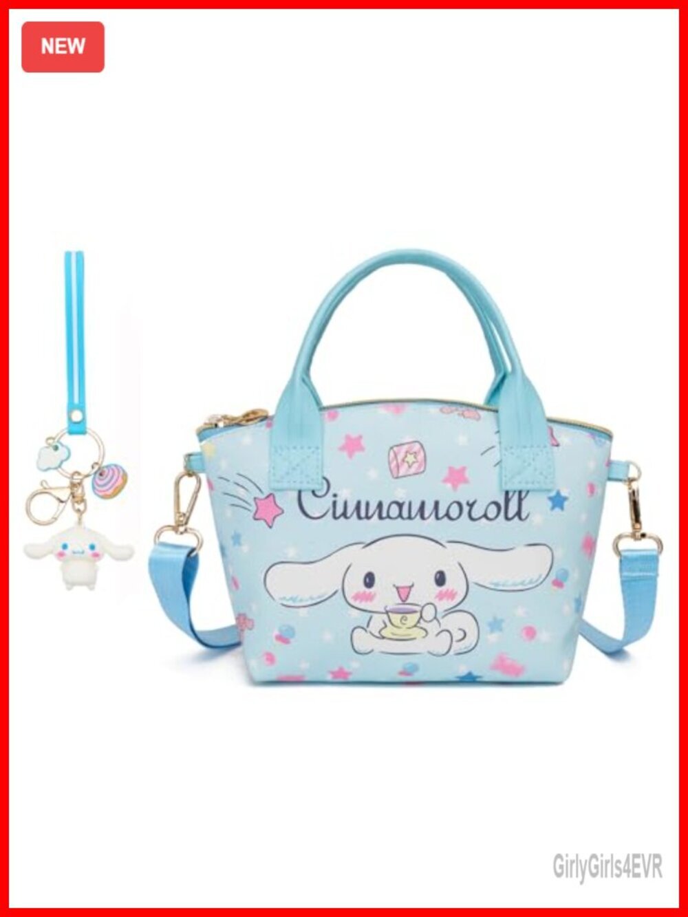 Mini Messenger Crossbody Bag with Keychain, Soft PU Leather Shoulder Bag